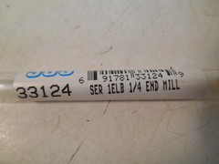NIB SGS 33124 Solid Carbide Ball Endmill: 1/4″ Cut & Shank Dia, 4″ OAL
