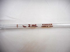 KIMAX Glass Class A 2mL TD Reusable Bulb Volumetric Pipette Pipet 37004-2