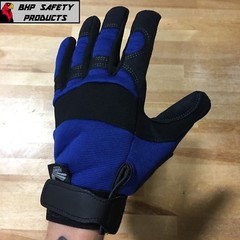 Mechanics Work Gloves Synthetic Leather Amorskin, Majestic Glove 2137BL (SM-2XL)