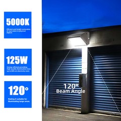 Commercial 125W LED WALL PACK Lights DUSK TO DAWN Outdoor Area Security Lighting