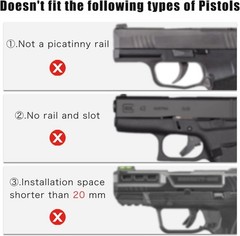 Green Beam and Flashlight for Pistol, Rechargeable Laser Light Combo