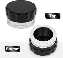 OD Aluminum Alloy Weld Billet On Filler Neck Black Cap Oil Fue Size: 1.5(38mm)