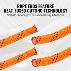 Uimoso Arborist Tree Climbing Rope 220ft Double Braid Polyester 1/2″ 3/4″ 3/8″