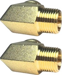 2pcs 3/8″ NPT Brass 90° Street Elbow Male to Female Pipe Fitting Forged Durable