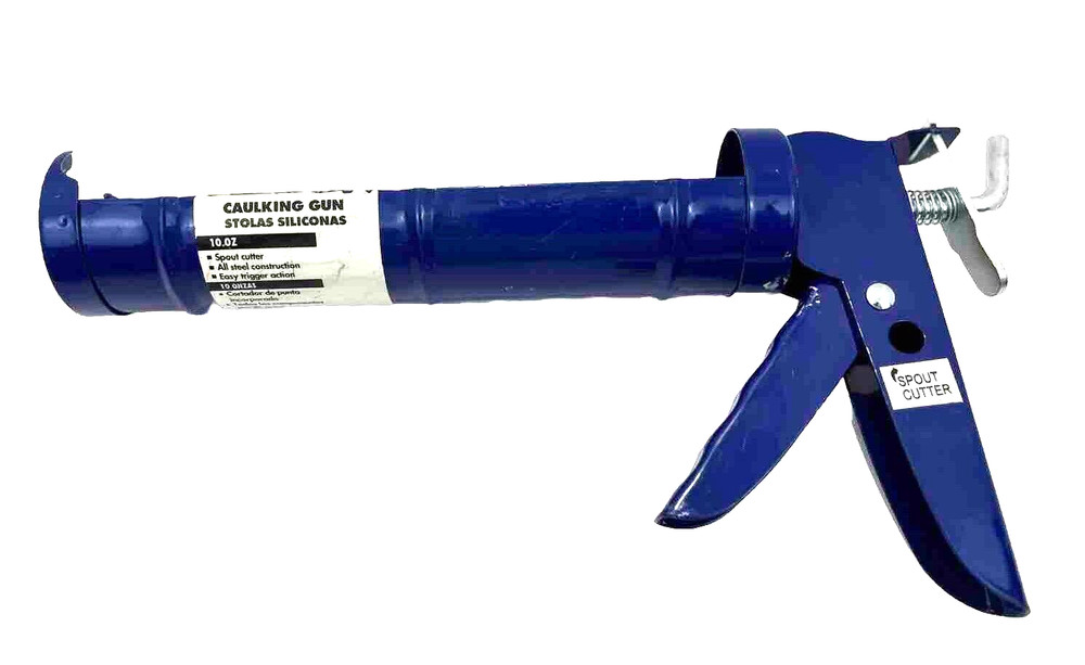 Workforce Smooth Rod Caulk Gun Blue 10 oz. Steel Alloy 12″
