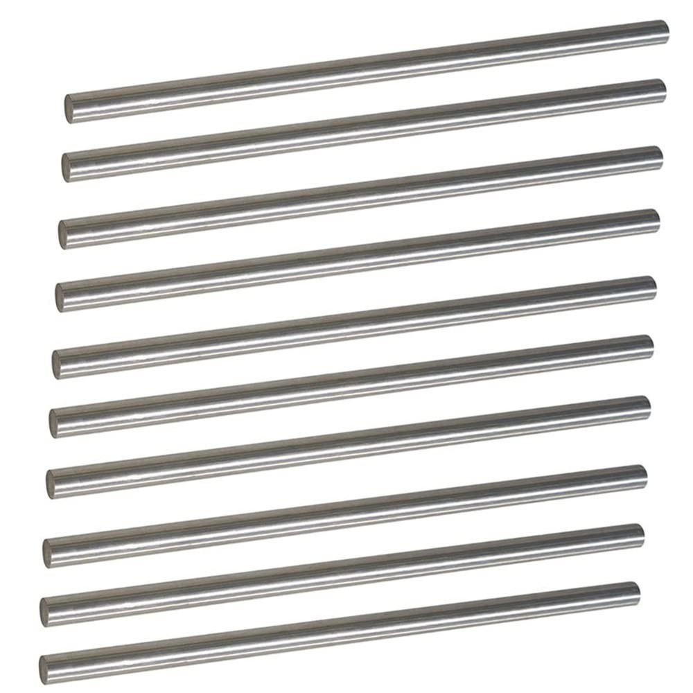 Tynulox 10Pcs 5/32″ × 6″ Length 304 Stainless Steel Rods, Metal Shaft Rod for…