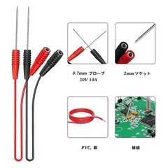 Cleqee Wire Piercing Probe Test Lead Attachment Ultra Fine Needle Automotive Ele
