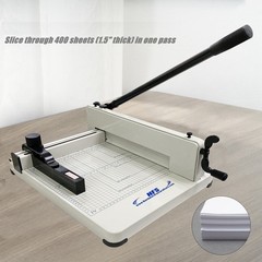 HFS(R) Heavy Duty Guillotine Paper Cutter – 12″ Commercial Steel A3/A4 Trimmer