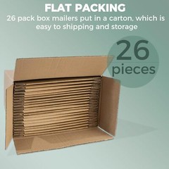 Golden State Art 6x4x2 inches Shipping Boxes Pack of 26 Brown Corrugated Card…