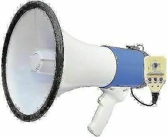 Pyle PMP59IR 50W Megaphone W/ Record & Rechargeable Battery iPod/MP3 Input