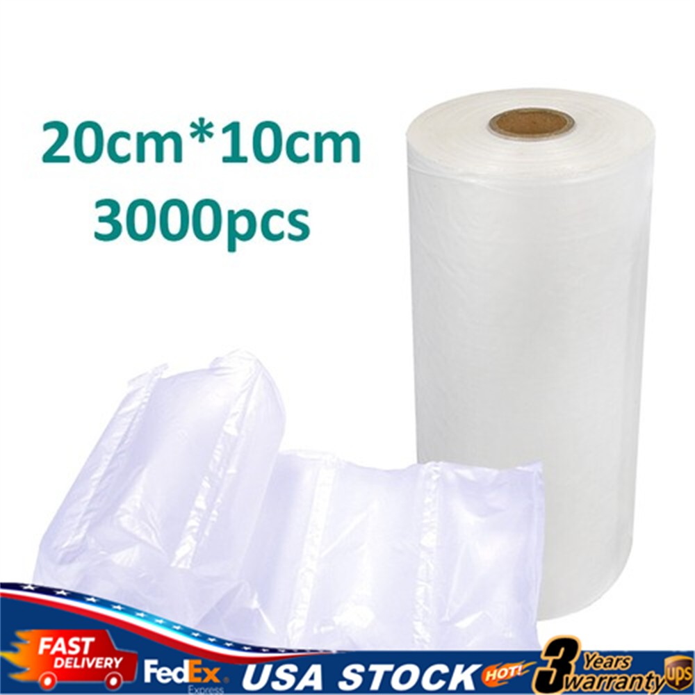 3000pcs 20*10cm Air Pillow Film Cushion Machine Small Bubble Packag Padding Roll