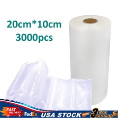 3000pcs 20*10cm Air Pillow Film Cushion Machine Small Bubble Packag Padding Roll