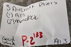 3 ATS Monolock Cleco Pliers Aviation Tool Sheet Metal Aircraft 7″ Fastener Lot