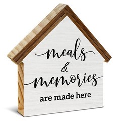 Farmhouse Kitchen Decor, Meals and Memories are Made 5.9 x INCHES, meals