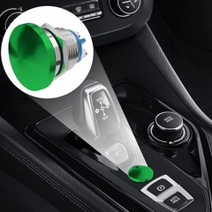 APIELE 19MM Mushroom Head Push Button Switch Momentary 19mm, Green