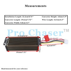 DC-DC 48V 60V 72V Converter Regulator Step-Down to 12V 360W 30A