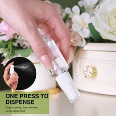 Uiifan 100 Pcs Mini Clear Spray 4.02 x 1.1 inches/ 10.2 x 2.8 cm, clear