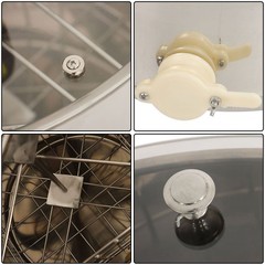 New 4/8 Frames Electric Honey Extractor Beekeeping Equipment Stainless Steel