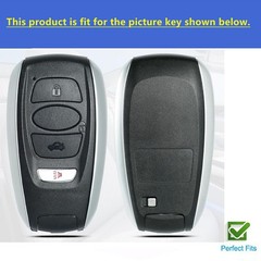 Rilnaewn Keyless Entry Systems for Subaru Key Fob Cover Fit S, Pink-Silver