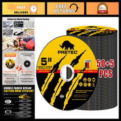 5″ Metal Cutting Wheels – 50+5 Pack Thin Discs for Angle Grinder, Fast Cut 125mm
