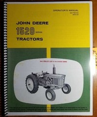 John Deere 1520 Tractor S/N 10001-92962 Owner’s Operator’s Manual OM-T30140 G8