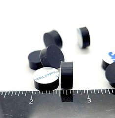 3/16″ Thick Round Stick on Rubber Feet 1/2″ Dia Bumpers 3M Adhesive Backing