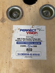 3 SPOOLS OF PERFECT VISION MINI 75OHM BUNDLED 10PACK HEC MAXPIPE CABLE/Or Indiv.