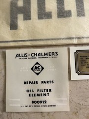 Decal Set Black Letters Fits Allis Chalmers WC Tractors 1930’s-40 Original Pkg