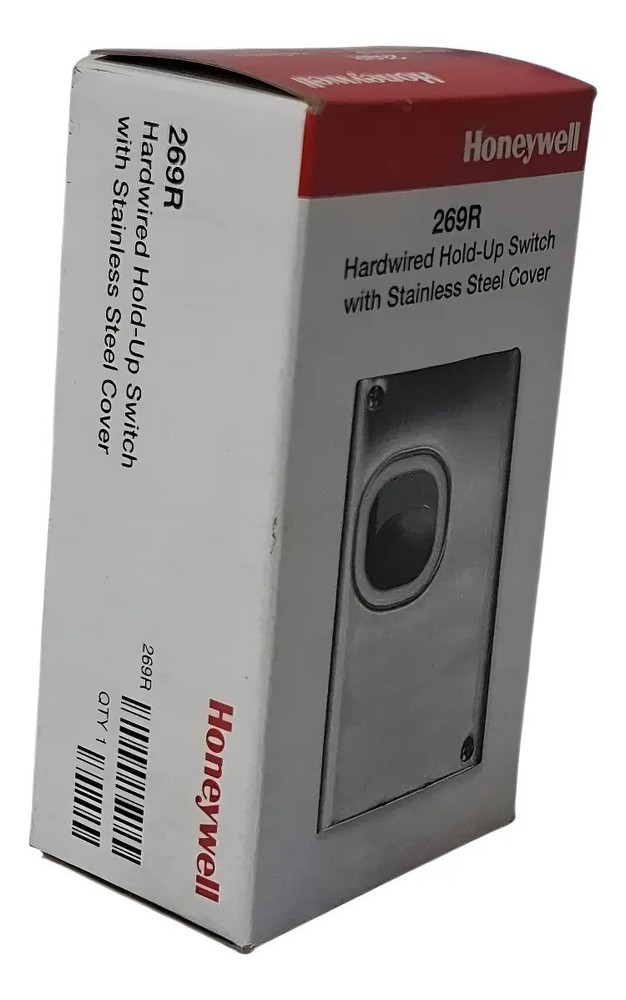 Honeywell 269R Hardwired Hold-Up Switch Stainless Steel Cover, Model 269R