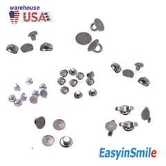10Pcs/1PACK Dental Orthodontic Lingual Button For Bondable Round Mesh Base