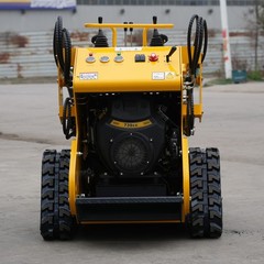 Tracked Mini Skid Steer Loader 23HP 3-Pumps System Self Leveling EPA Gas Engine