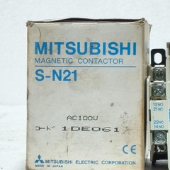 MITSUBISHI S-N21 MAGNETIC CONTACTOR 32A 100-110V COIL 50/60HZ