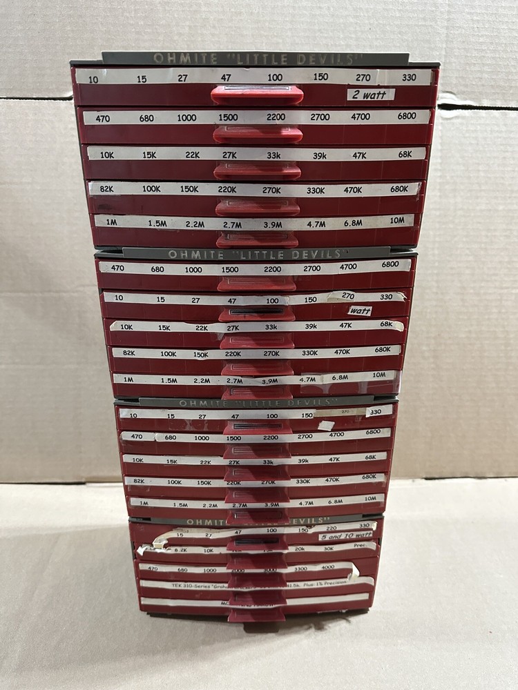 Ohmite Little Devils Parts Storage Cabinet