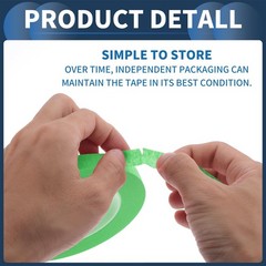 Masking Tape, 0.5 Inches x 32.8 Yards DIY Car Auto Paint Painters Tape Green,…