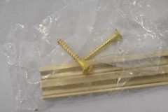 6″ 3501BR Pull Replacement w 2 Screws Hardware Pack Brushed Brass Finish
