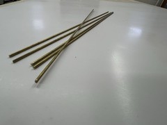 C360 – 3/32” x 11” Five Pieces Brass Rods Round Pin stock Turning Knife Making