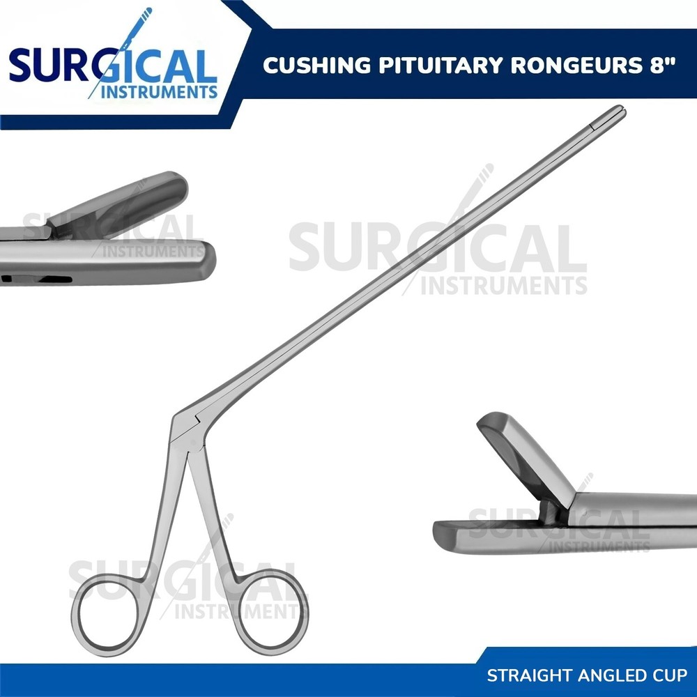 Cushing Pituitary Rongeurs 8″ (Straight Angled Cups) ENT Surgical German Grade