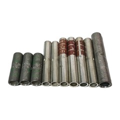 Lot of 10 Mixed Copper Compression Butt Splice Connector Variety 1/0 2 6 AWG