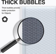Durable Opaque Bubble Mailers 4×8 Inches, 50 Count – Water-Resistant & Secure