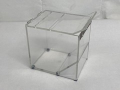 Clear Acrylic Parafilm M & Foil Dispenser 2-Slots 4-3/4”L x 6-3/4”W x 6-3/8”H