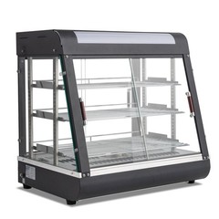 3 Tier 26″ Commercial Food Warm Display Countertop Hamburger Pizza Case Catering