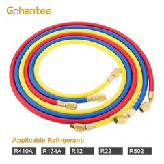 AC Charging Hose Set 60‘’ 1/4” SAE 800 PSI for HVAC Air Condition Refrigerant