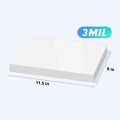 500 Thermal Laminating Pouches 9×11.5 500Ct Clear Laminator Sheets 3Mil Letter
