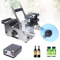 Semi-Automatic Labeling & Coding Machine Round Bottle Jar Label Marking Machine