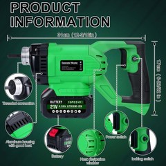 850W Cordless Concrete Vibrator With Battery with 5ft Φ35mm Shaft Rod 6000 RPM