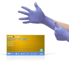 Microflex SU-690 Disposable Nitrile Gloves, Latex-Free, 100 Count – Small Size