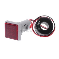 AC50-380V 0-100A 22mm 3-in-1 Voltmeter Ammeter Frequency Digital Volt AMP Meter