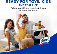 Lysol Disinfecting Wipes Bundle, 80 Count – Home Cleaning Supplies Lemon Lime