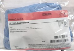 4 Pack Medical Presource Standard Single Use 3578 sterile blue OR Towel 28702