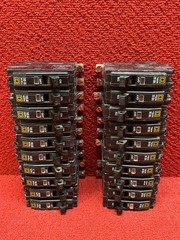 Lot of 20 Square D QO120 Circuit Breakers 20Amp 1 Pole 120/240VAC 10ka Good Cond
